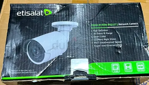 Etisalat Fixed IR Mini Bullet Network Camera (PoE) - New in Box