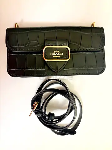 Coach Morgan Leather Small Bag Amazon Green color, never used, Canada import
