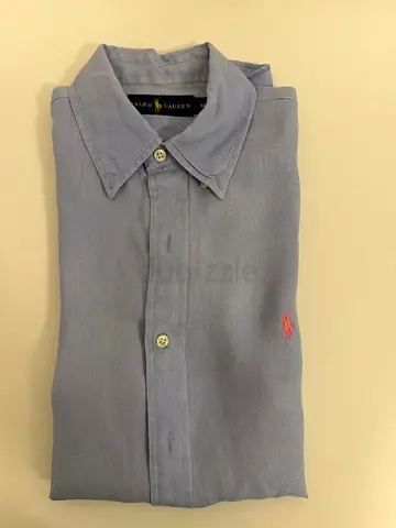 Light blue Ralph Lauren button-down shirt - slim fit, size M