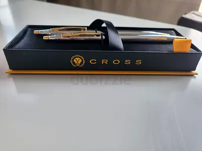 Cross Classic Century Medalist Ballpoint Pen and Pencil Set with 23k Gold Plated Trim