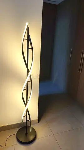 2 spiral Floor LED lamps