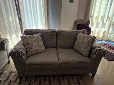 6 Seater Sofa set, table and carpet