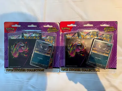 Pokemon Pair of 2 Ascended Heroes Tech Sticker Collection