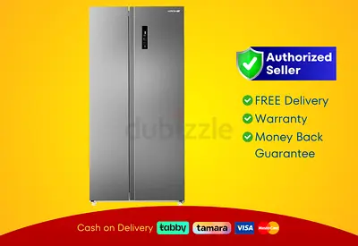 Krome 600L Side by Side Refrigerator   Brand New |  Warranty | FREE Delivery | AD752