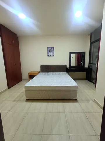 Double bed with mattress, headboard and dressing table included