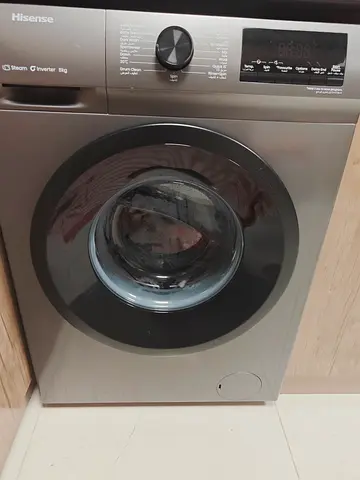 Hisense 8kg Front Load Washing Machine - Grey, In Good Working Condition