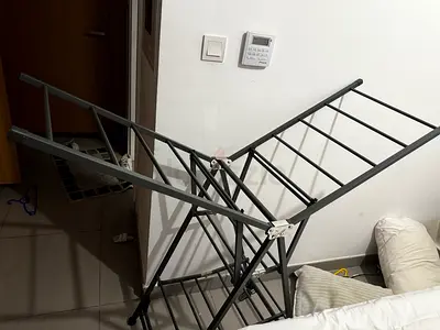 Foldable Metal Clothes Drying Rack - Good Condition