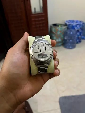 Vintage Seiko Talking Digital Watch - Stainless Steel