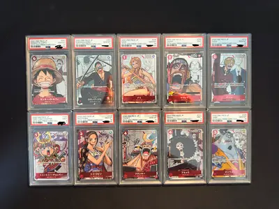One Piece 25th anniversary set, sequential cert.