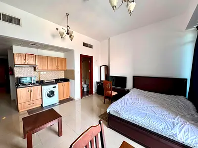Furnished studio available at reasonable price in sports city