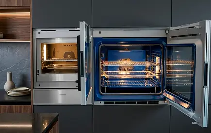 Gaggenau Latest Model Built-In Electric Oven, Microwave Warming Drawer Set 60cm
