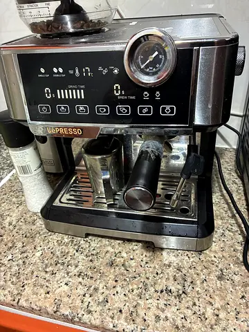 Used semi-automatic espresso machine with steam wand - good working condition