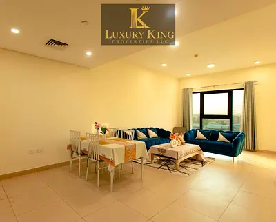 FURNISHED 3-BHK WITH BURJ KHALIFA VIEW CORNER UNIT