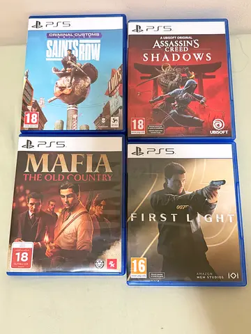Bundle: PS5 Games - Assassins Creed Shadows, The First Light, Saints Row  Mafia: The Old Country