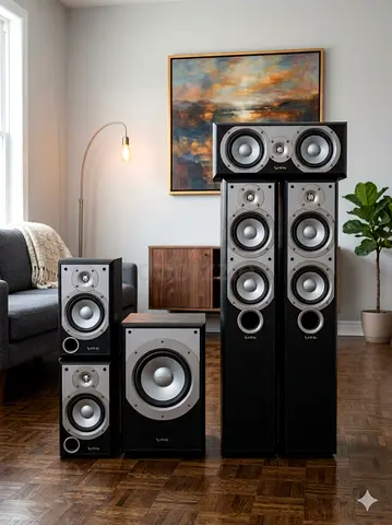 Infinity primus 250 5.1 Home Speaker System with Subwoofer and Floorstanding Towers