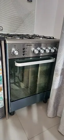 Tornado 60x60cm Freestanding Gas Cooker - 4 Burners, perfect condition