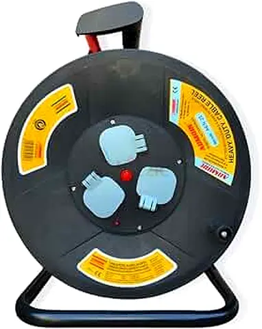 Portable Cable Reel Extension with 3 Sockets ( New )