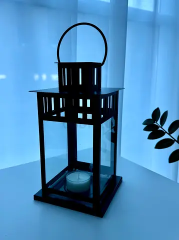 Black Metal Lantern