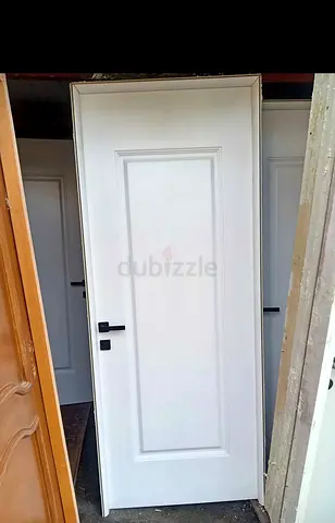 Pre-painted White Interior Door with Frame and Handle