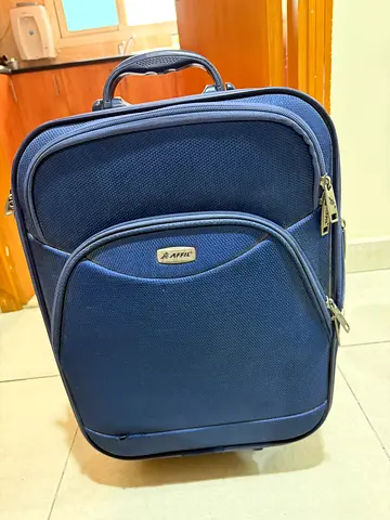 Navy blue small travel suitcase / carry-on bag