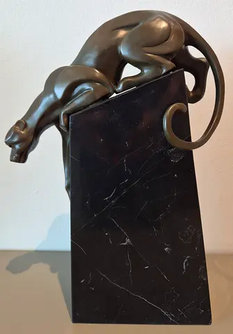 Bronze Marble Sculpture by Michel De Coux (1837-1924)
