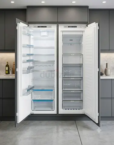Siemens brand separate fridge and freezer set built-in fully-integrated zstyles