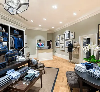 Premium Garments Shop Fitout  Boutique Renovation | Simple stylish displays