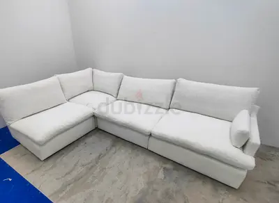 Expensive quality home center feather 🪶 filled modular sofa