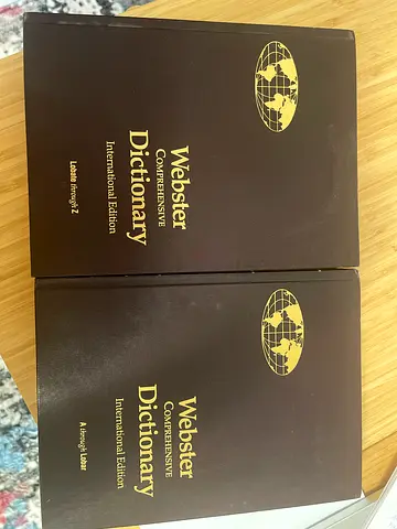 Set of Webster Comprehensive Dictionary (International Edition) - Volumes one and two