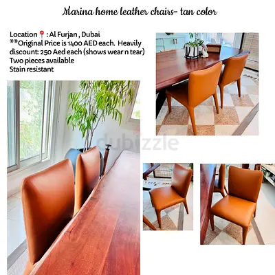 Beautiful leather chair - 2 pieces