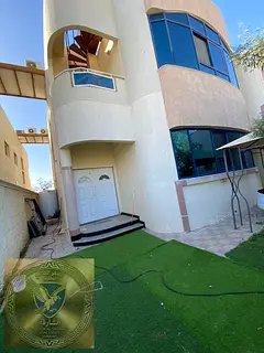 A villa for rent in the Al Rifaa area, featuring a modern design and ultra super luxurious finishes