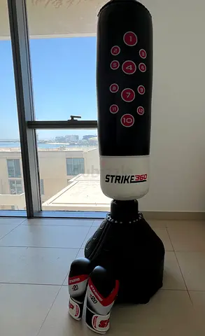 Freestanding Strike360 Boxing Bag with Gloves - Excellent Condition
