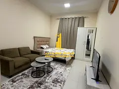Furnished studio apartment | For monthly rent | Ajman - Al Muwaihat 2 - Al Salam Street | Includes b