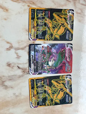 Rare Pokémon Rayquaza VMAX Full Art Trading Cards - Set of 3 combo ready to refuse price👍