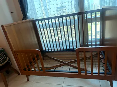 POTTERY BARN x WEST ELM CRIB MID CENTURY MODERN EXCELLENT RARE