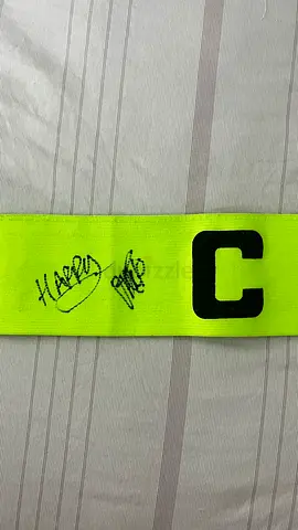 Official Jr. NBA Abu Dhabi 2025 Captain’s Armband – Signed by Harry Pinero Darkest Man Youtubers