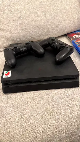 Sony PlayStation 4 Slim with 2 Controllers - Good Condition