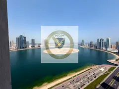 Two bedroom apartment with living room two balconies open sea view free AC by landlord free parking 