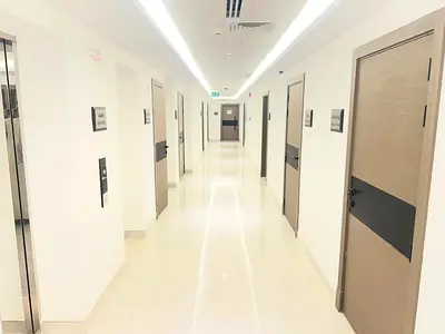 Prime location on Ajman Corniche, brand new apartment, free parking, one month free, central gas, central air conditioning, family accommodation