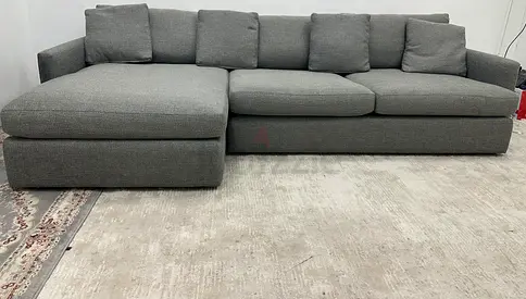 Amazing condition cratebarrel lshape sofa