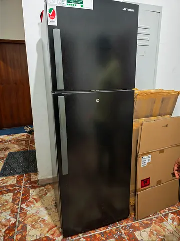 Used Top-Freezer Refrigerator - Black, Good Working Condition