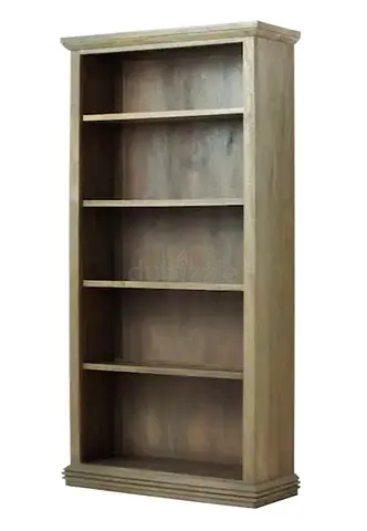 Premium Solid Wood Bookcase (Made in Indonesia) – Classic Antique Finish