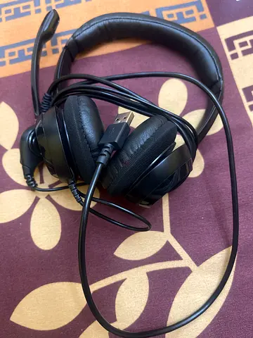 Logitech  Wired Over-Ear Headset with Microphone - Good Working Condition