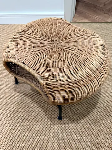 IKEA Rattan Bedstand/Footstool GAMLEHULT – Set of 2
