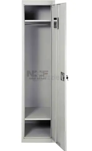 Single Metal Wardrobe/Locker - Tall Steel Storage Cabinet