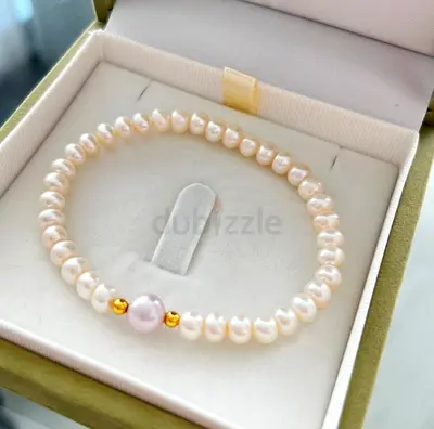 Elegant Freshwater Pearl Stretch Bracelet