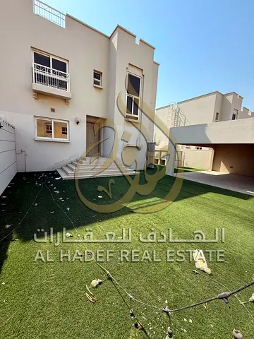 Private parking – Private garden – Spacious living room – Large majlis – 3 master bedrooms with bui