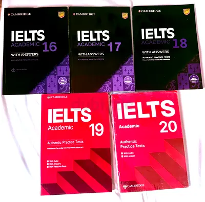 Cambridge IELTS Academic books 16-20 (set of 5) with answers