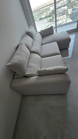 Ikea Eskilstuna L shape sofa bed with storage