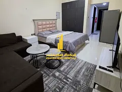 Furnished studio apartment for monthly rent in Ajman, Al Muwaihat 2 - near Al Salam roundabout ✔